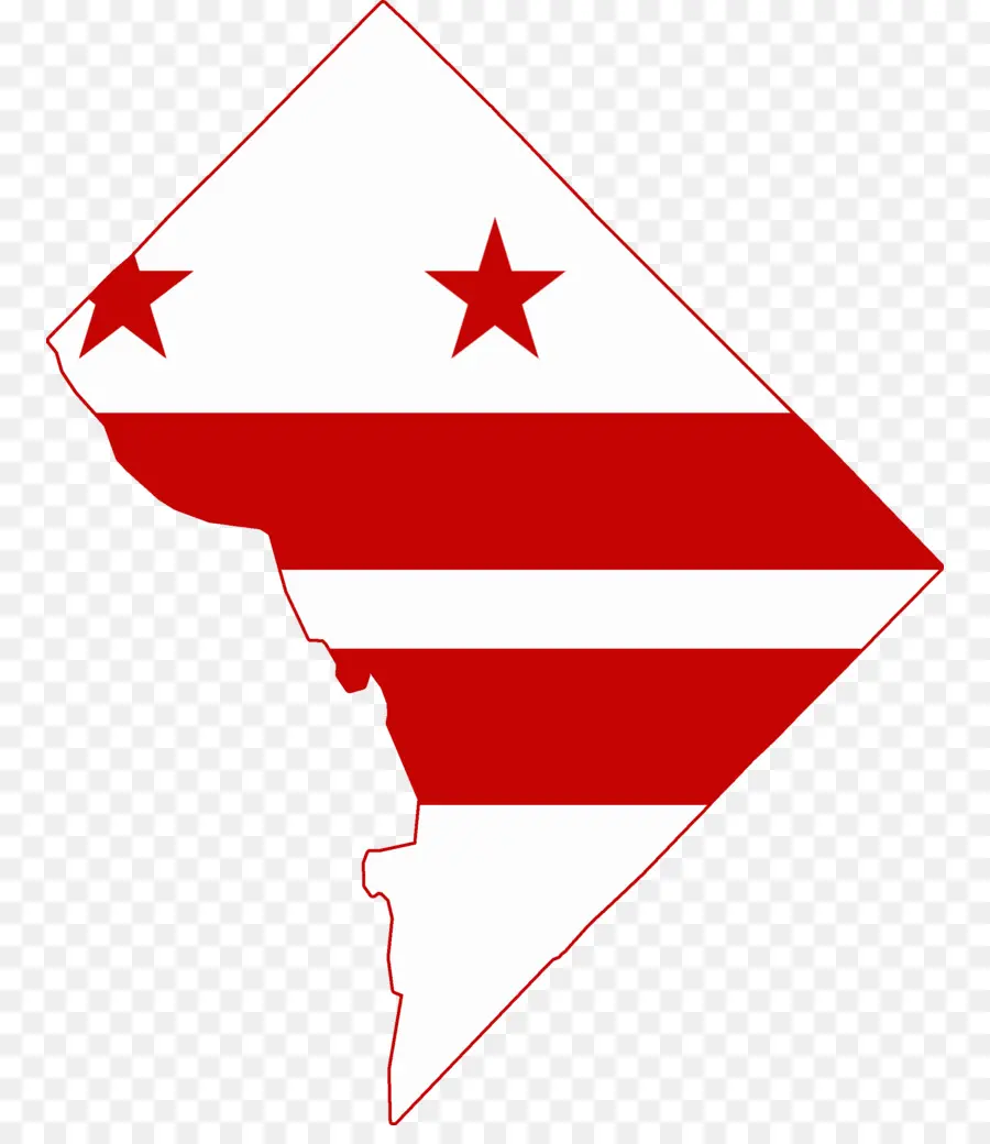 Drapeau De Washington D C，Étoiles Rouges PNG