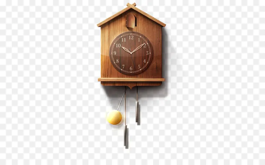 Horloge En Bois，Pendule PNG