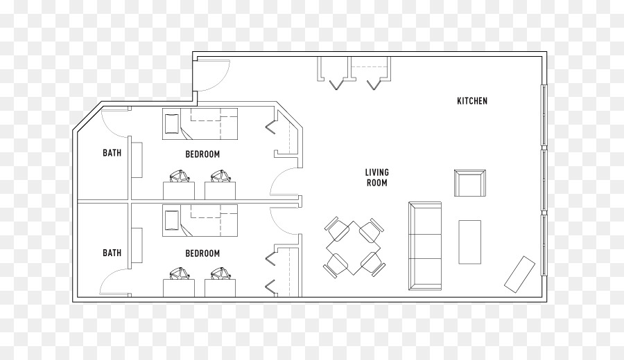 Lofts Au Capital De Garage，Plan D étage PNG