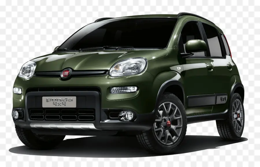 Voiture Fiat Panda，Vert PNG