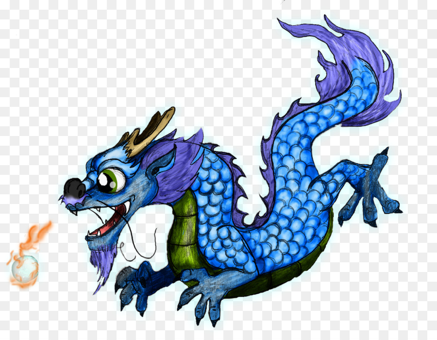 Dragon Bleu，Fantaisie PNG