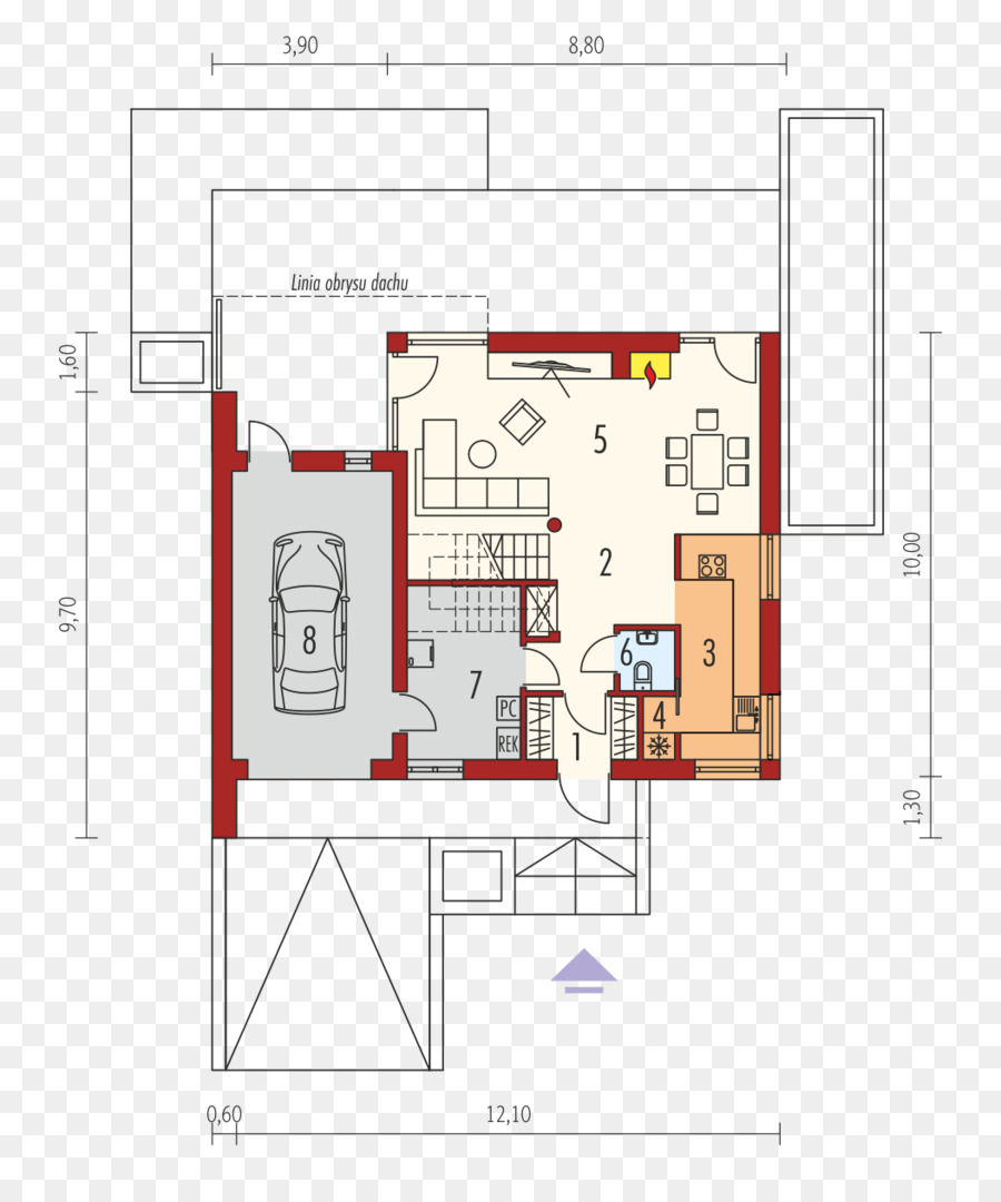 Plan D étage，American Home PNG