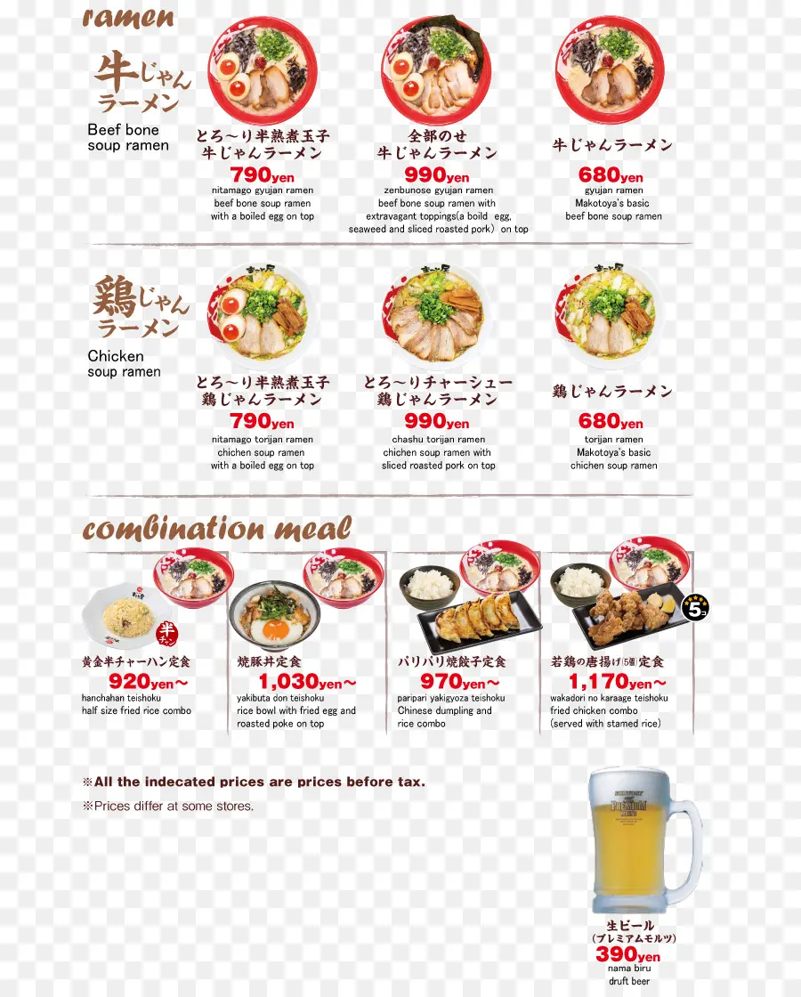 Menu De Ramen，Nourriture PNG