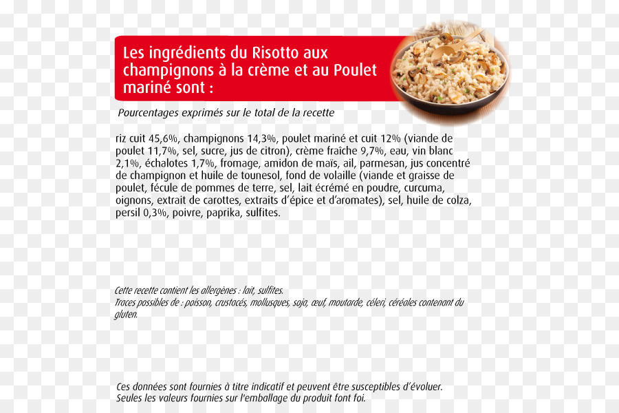 Risotto，Recette PNG