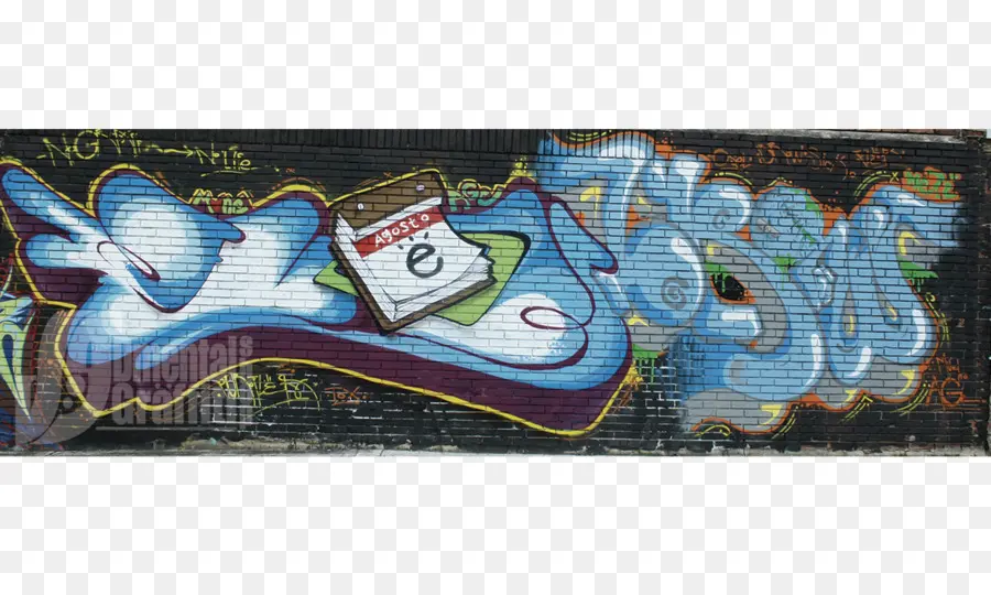 Graffiti Bleu，Art De Rue PNG