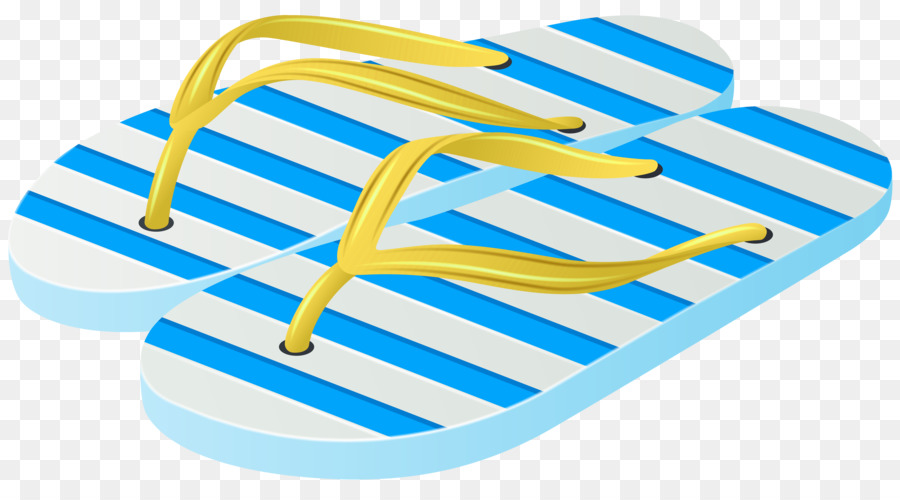 Tongs à Rayures Bleues，Tongs PNG