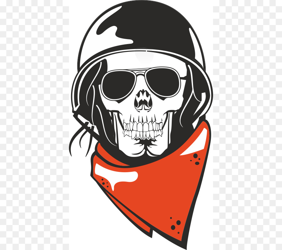 Crâne Avec Casque，Bandana PNG