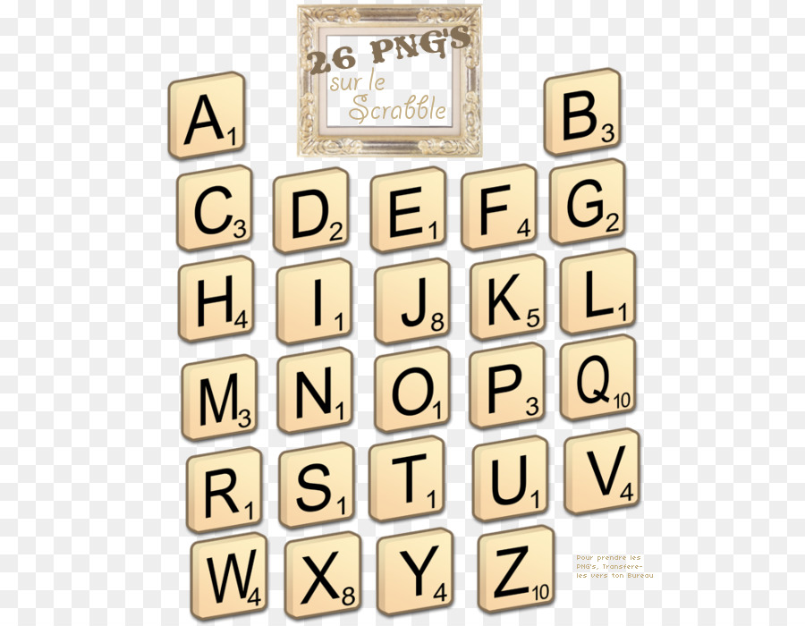 Scrabble，Ligne PNG