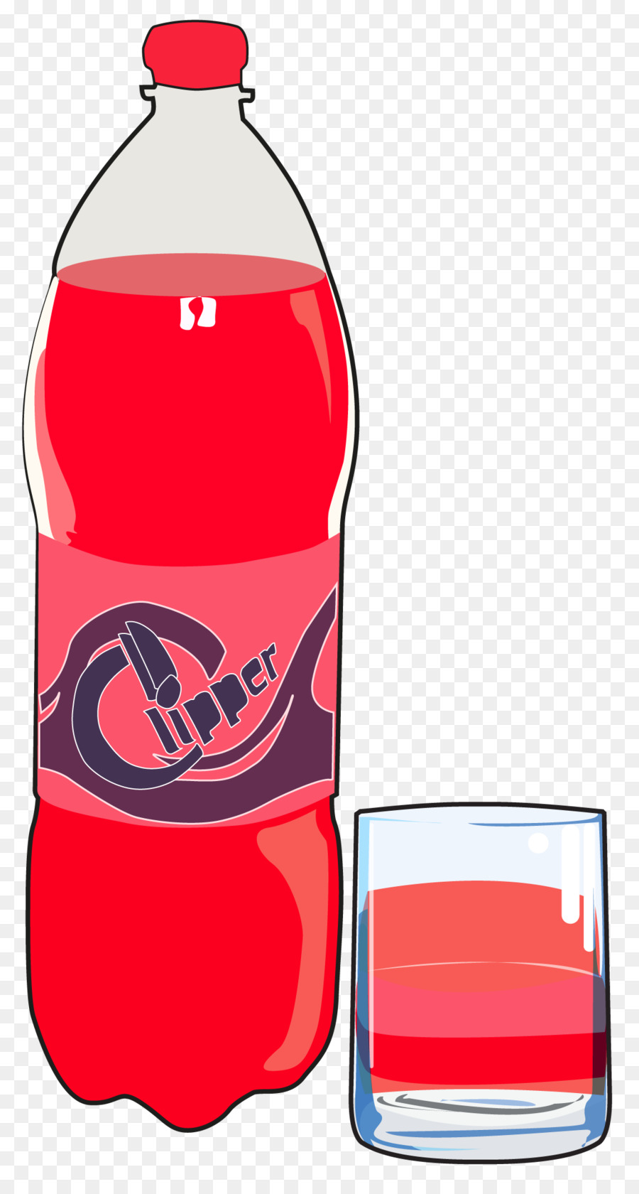 Bouteille De Soda，Rouge PNG