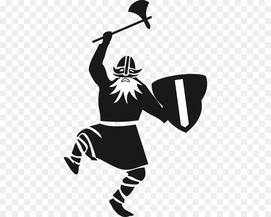 Silhouette De Guerrier Viking，Viking PNG