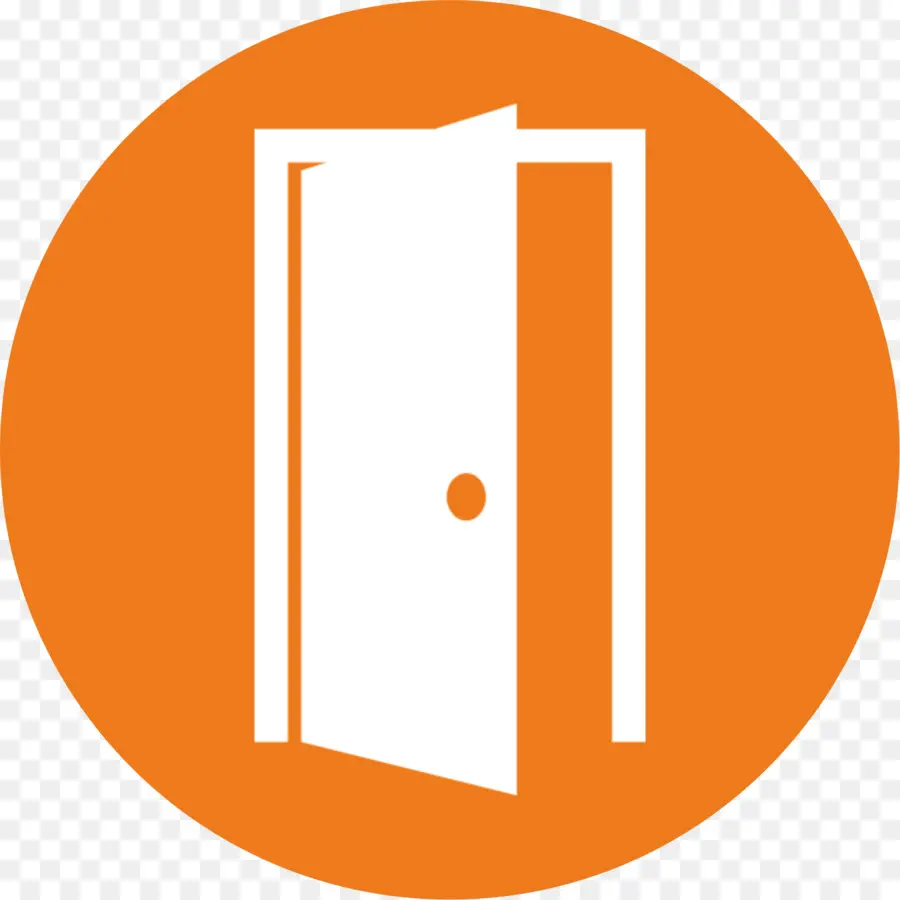 Porte Ouverte，Cercle Orange PNG