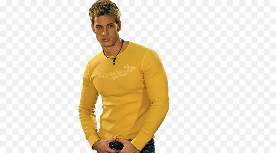 Homme En Chemise Jaune，Mode PNG