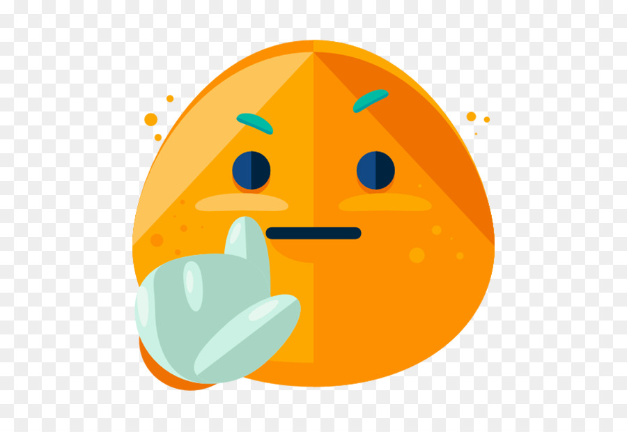 Emoji Orange，Affronter PNG