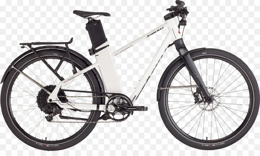 Vélo électrique，Blanc PNG