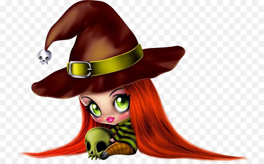 Sorcière Mignonne，Halloween PNG