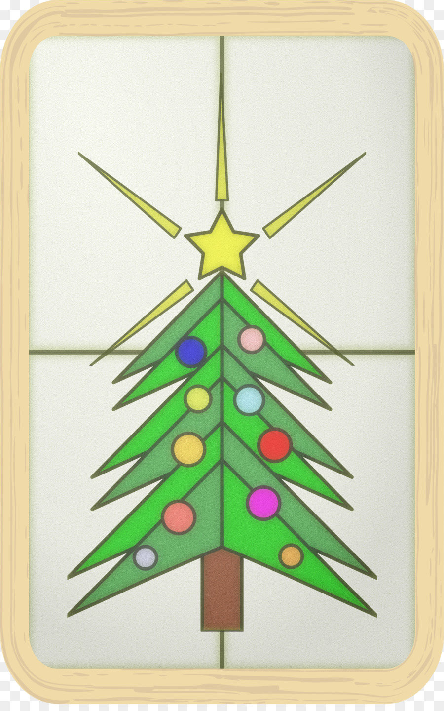 Arbre De Noël，Vitrail PNG