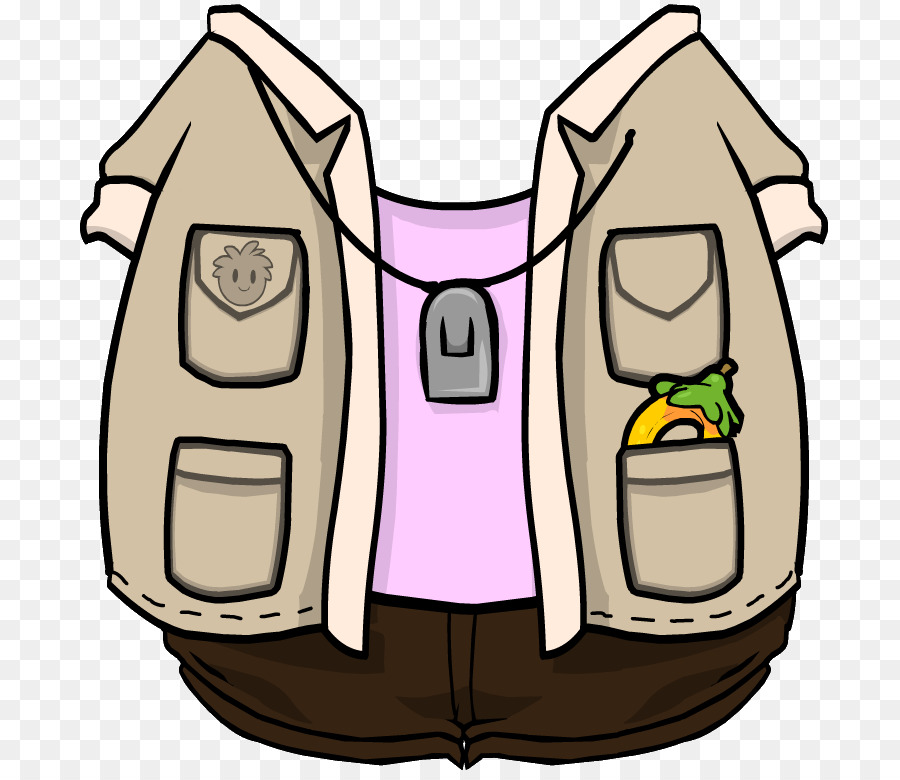 Gilet，Poches PNG