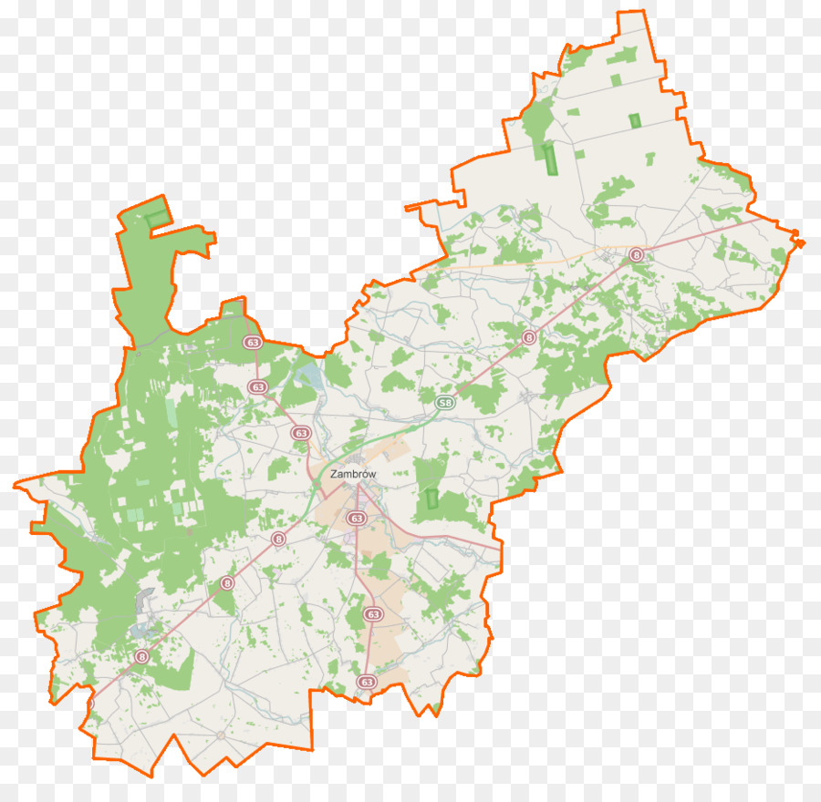 Zambrów Comté，Carte PNG