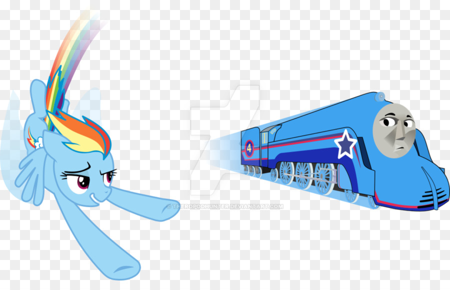 Rainbow Dash Et Train，Poney PNG