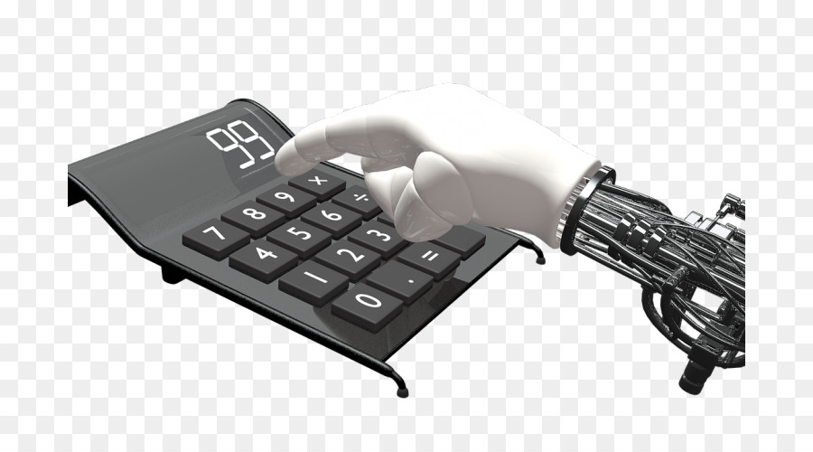 Main De Robot Avec Calculatrice，Robot PNG