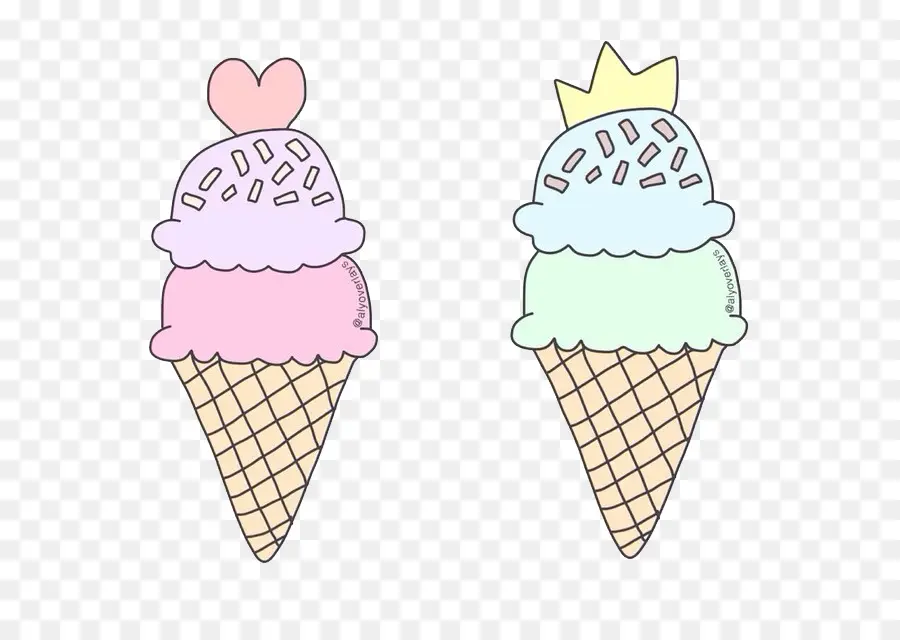 Cornets De Glace，Dessert PNG