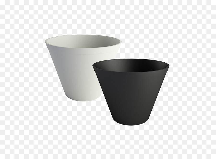 Pots De Fleurs，Noir PNG