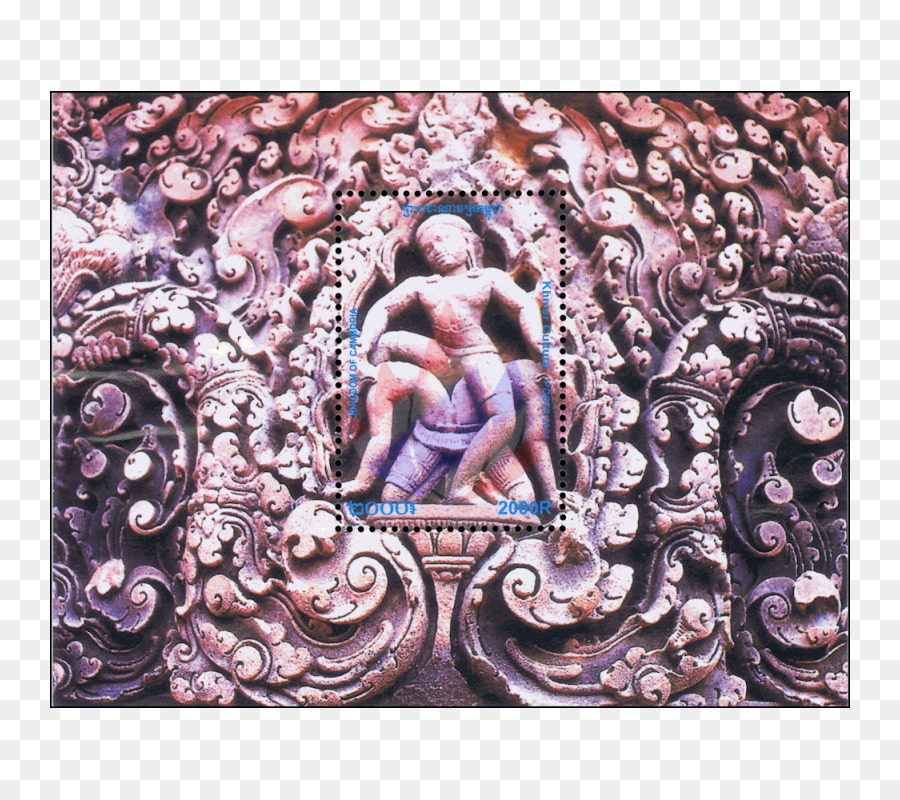 Le Temple De Banteay Srei，La Sculpture Sur Pierre PNG