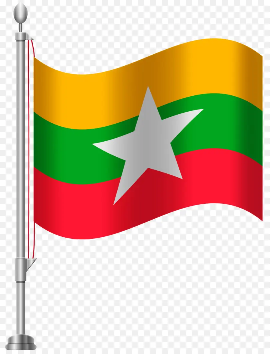 Drapeau Du Myanmar，Jaune PNG