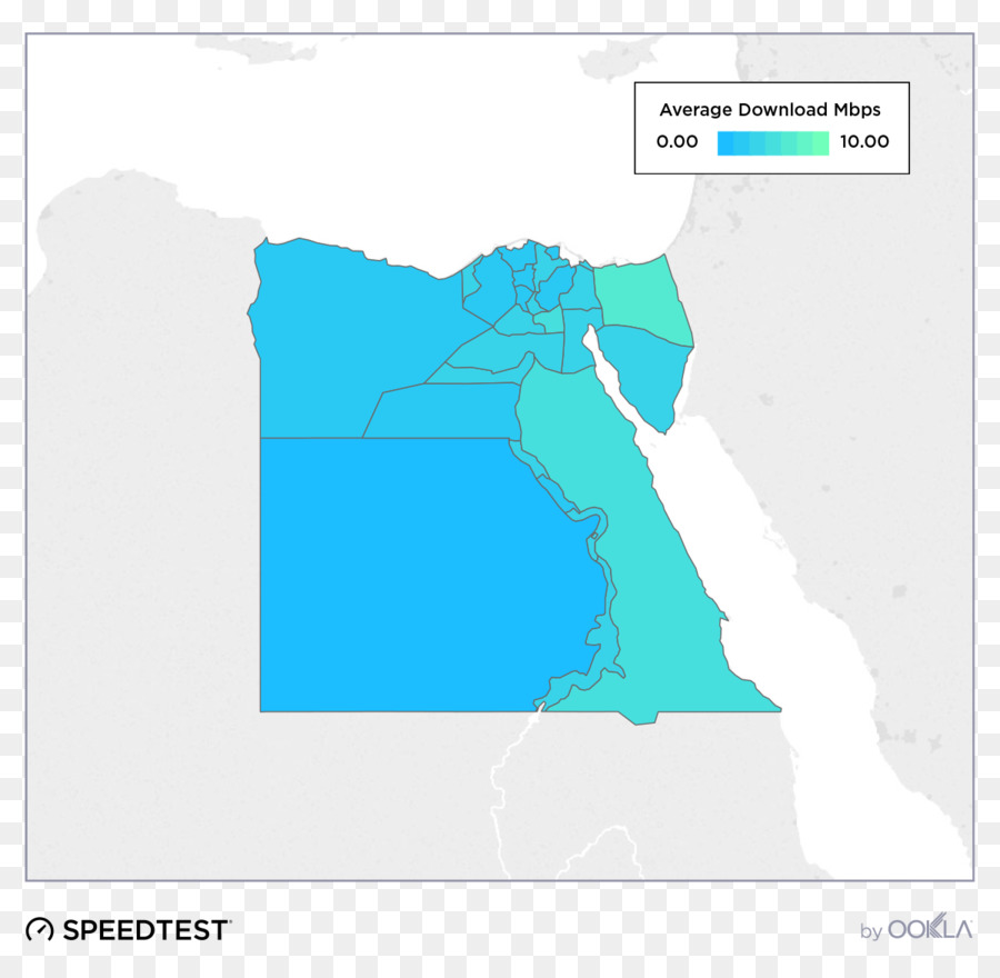 Carte De Vitesse Internet，Egypte PNG