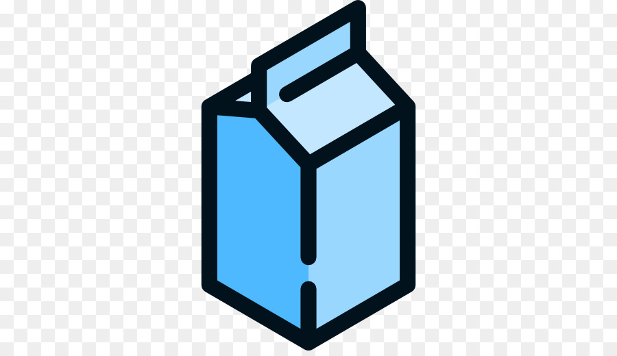 Carton De Lait，Bleu PNG