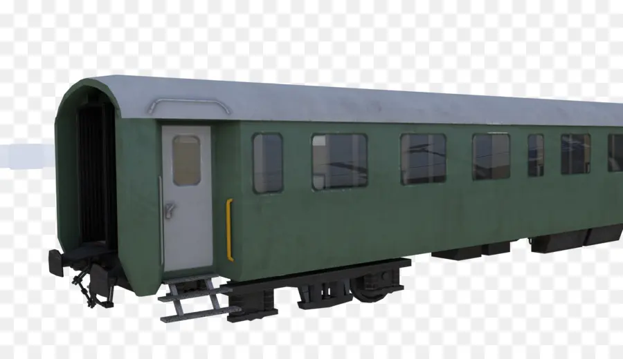 Voiture De Train，Vert PNG