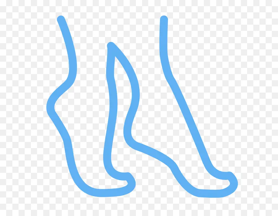 Contour Des Pieds Bleus，Pieds PNG