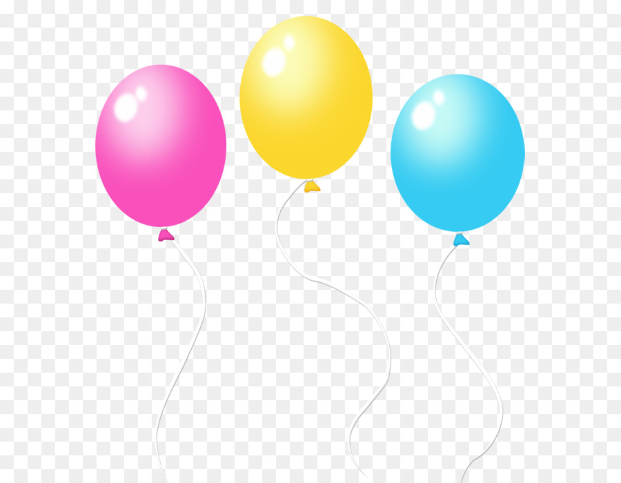 Ballons Colorés，Faire La Fête PNG