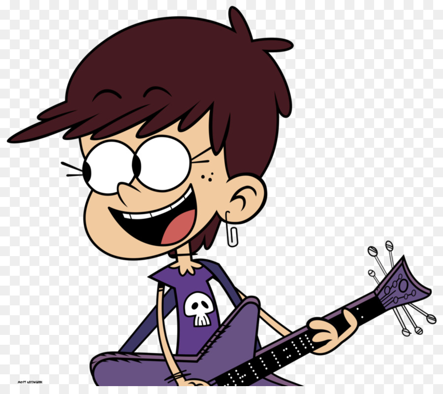 Personnage De Dessin Animé Avec Guitare，Musique PNG