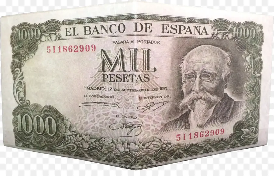 Billet De 1000 Pesetas，Pesetas PNG