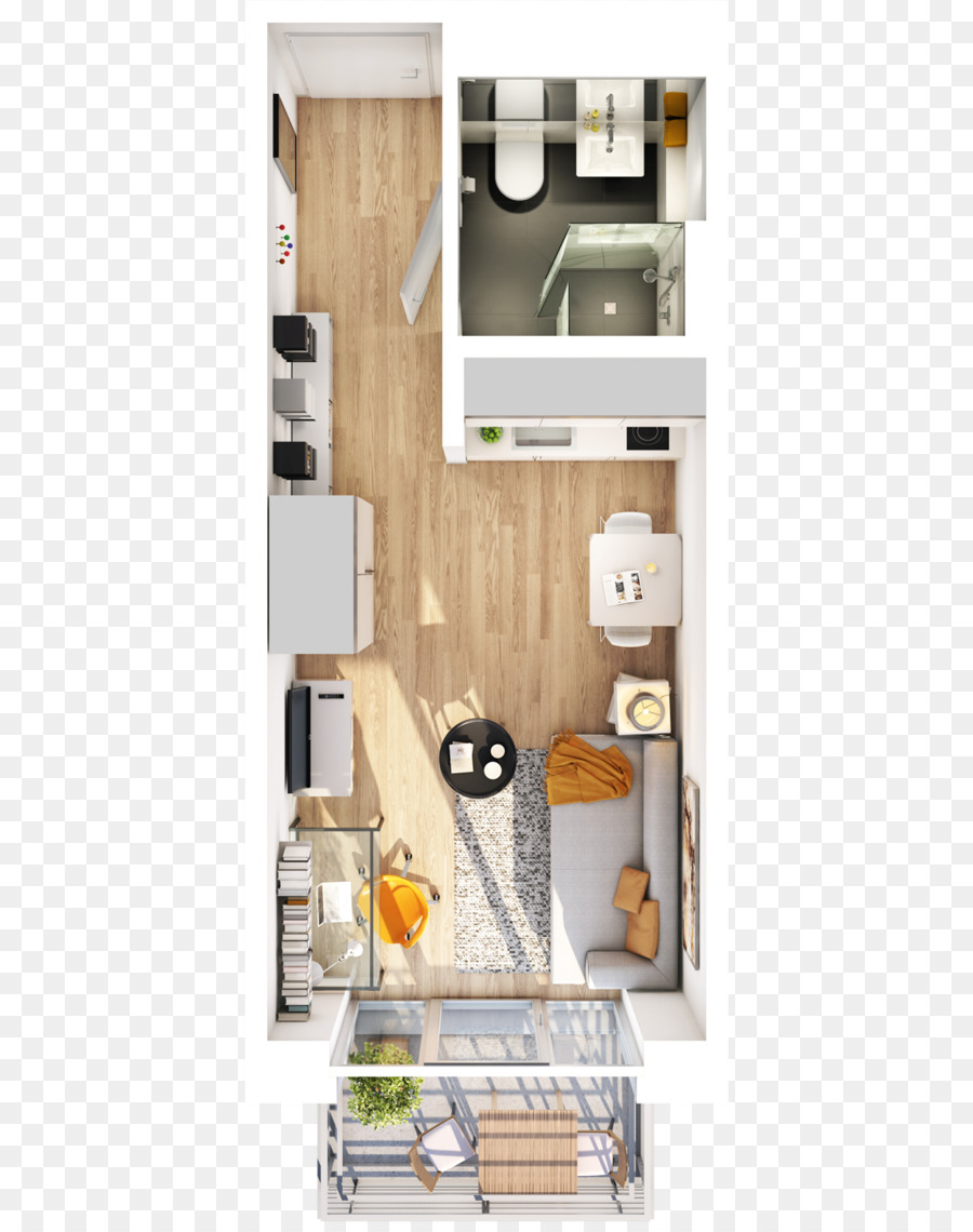 5 Augsburg étudiant，Appartement PNG