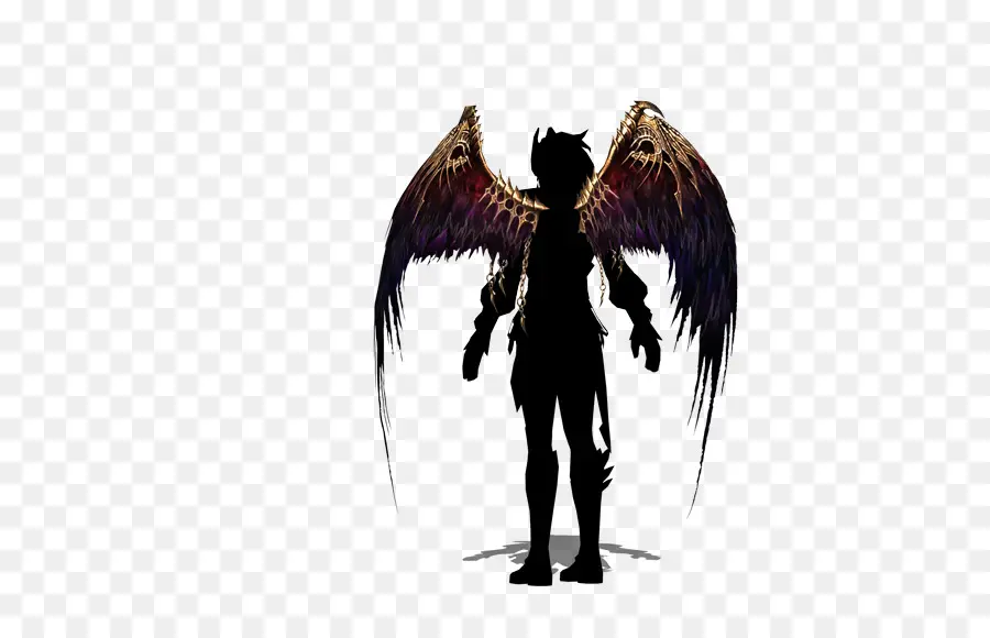 Silhouette Avec Des Ailes，Ange PNG