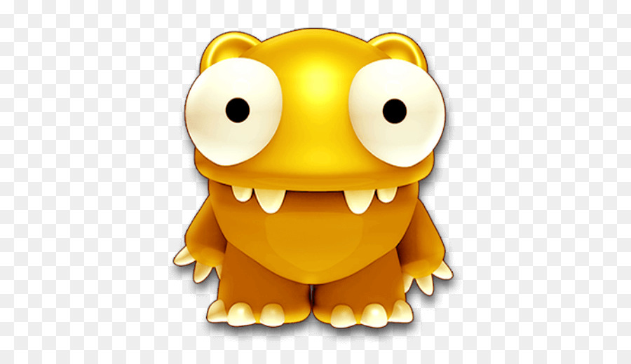 Monstre De Dessin Animé Jaune，Monstre PNG