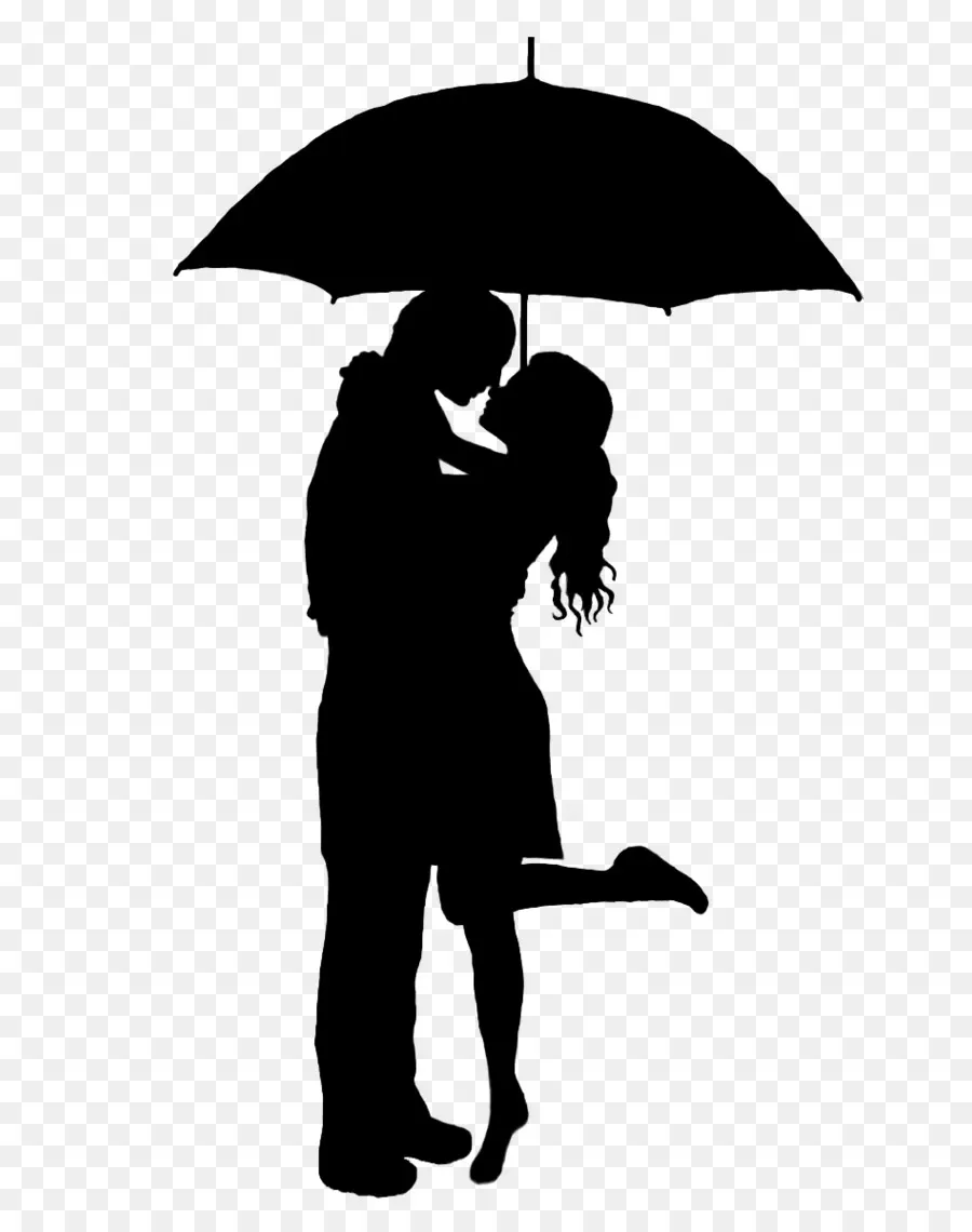 Couple Avec Parapluie，Amour PNG