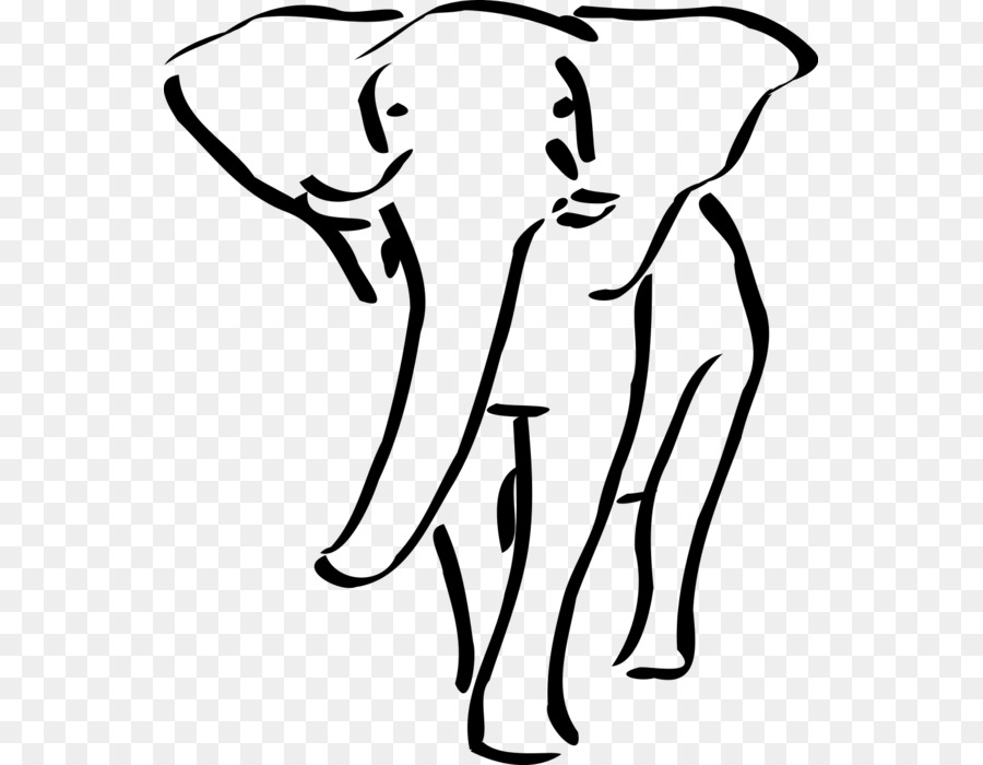 Croquis D'éléphant，Animal PNG