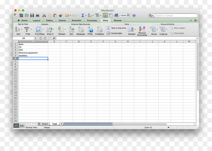 Tableur，Microsoft Excel PNG