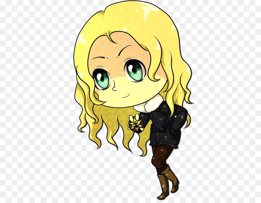 Personnage Chibi Blond，Mignon PNG