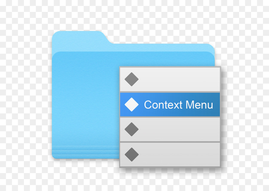 Dossier Avec Menu Contextuel，Déposer PNG