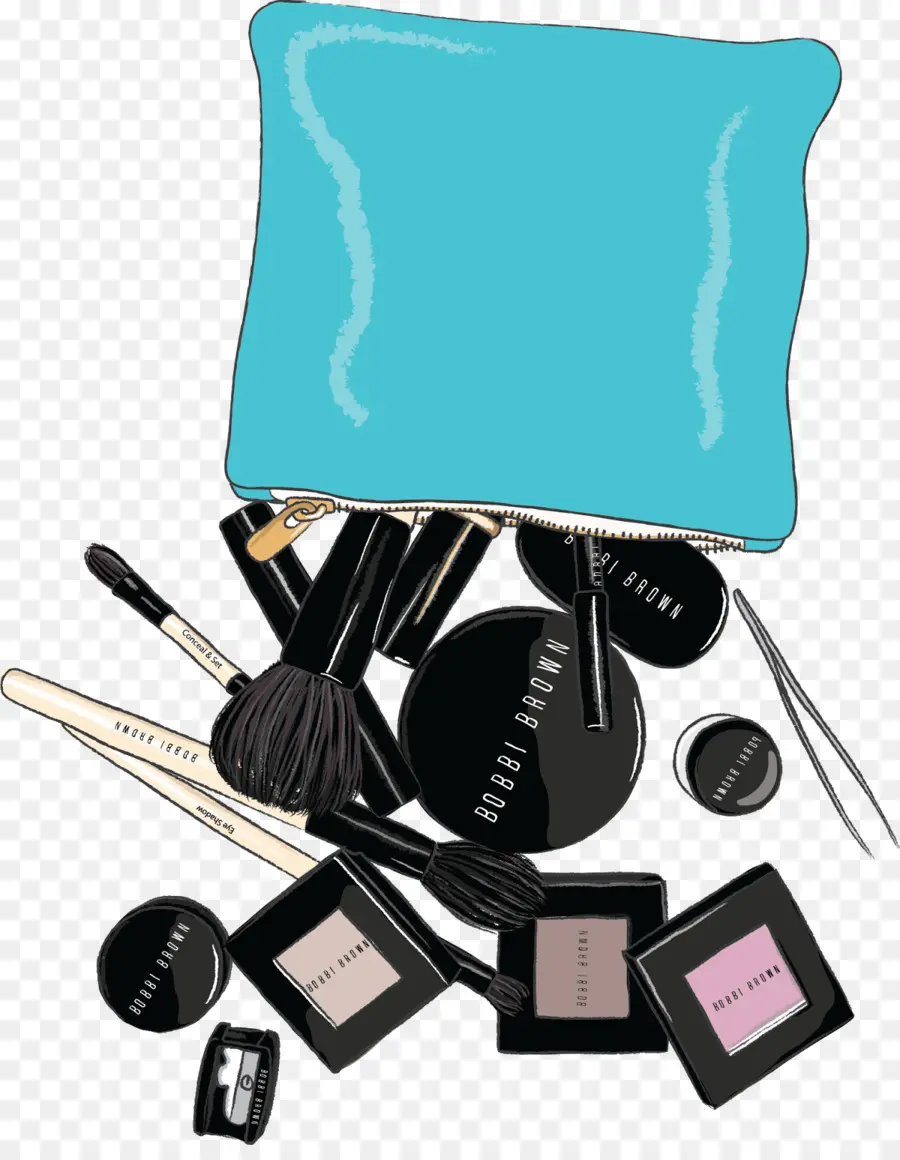 Trousse De Maquillage，Pinceaux PNG