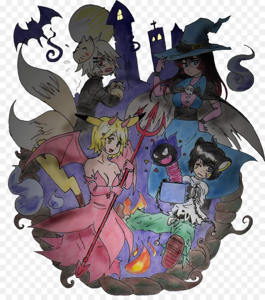 Personnages D'halloween，Déguisements PNG