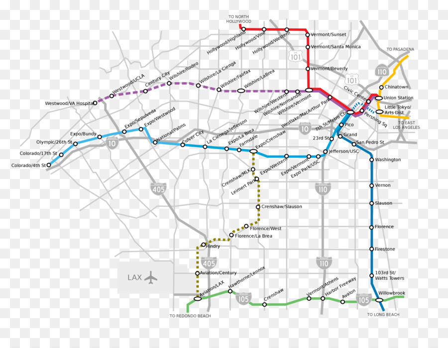 Aéroport International De Los Angeles，Violet Extension De La Ligne PNG