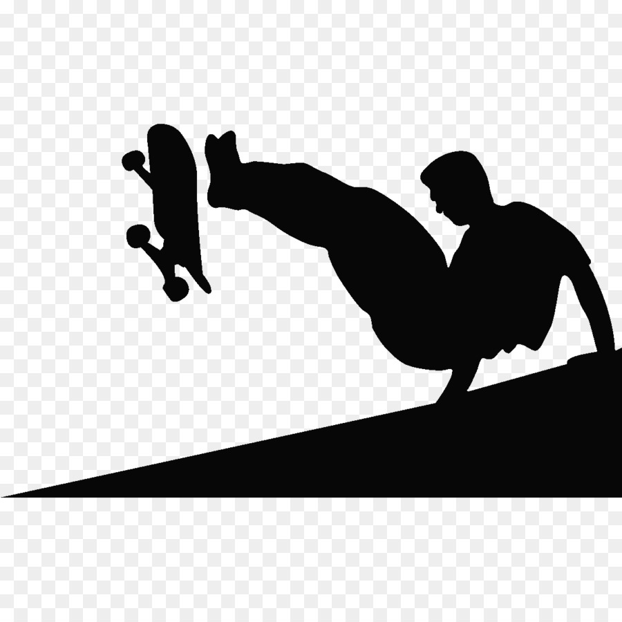 Silhouette De Planche à Roulettes，Skateboard PNG