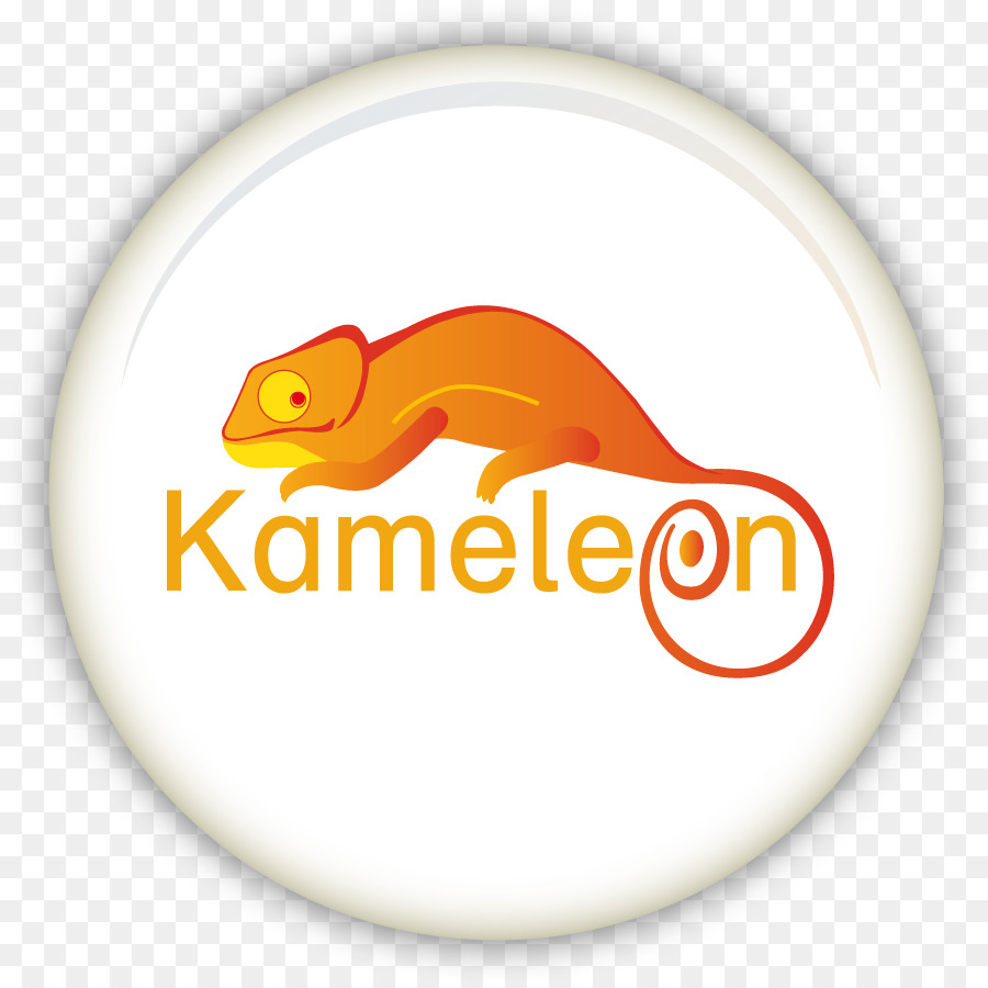 Caméléon，Orange PNG