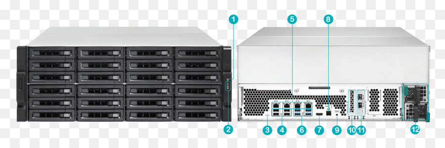 Qnap Tsec2480ur2，Systèmes De Stockage En Réseau PNG