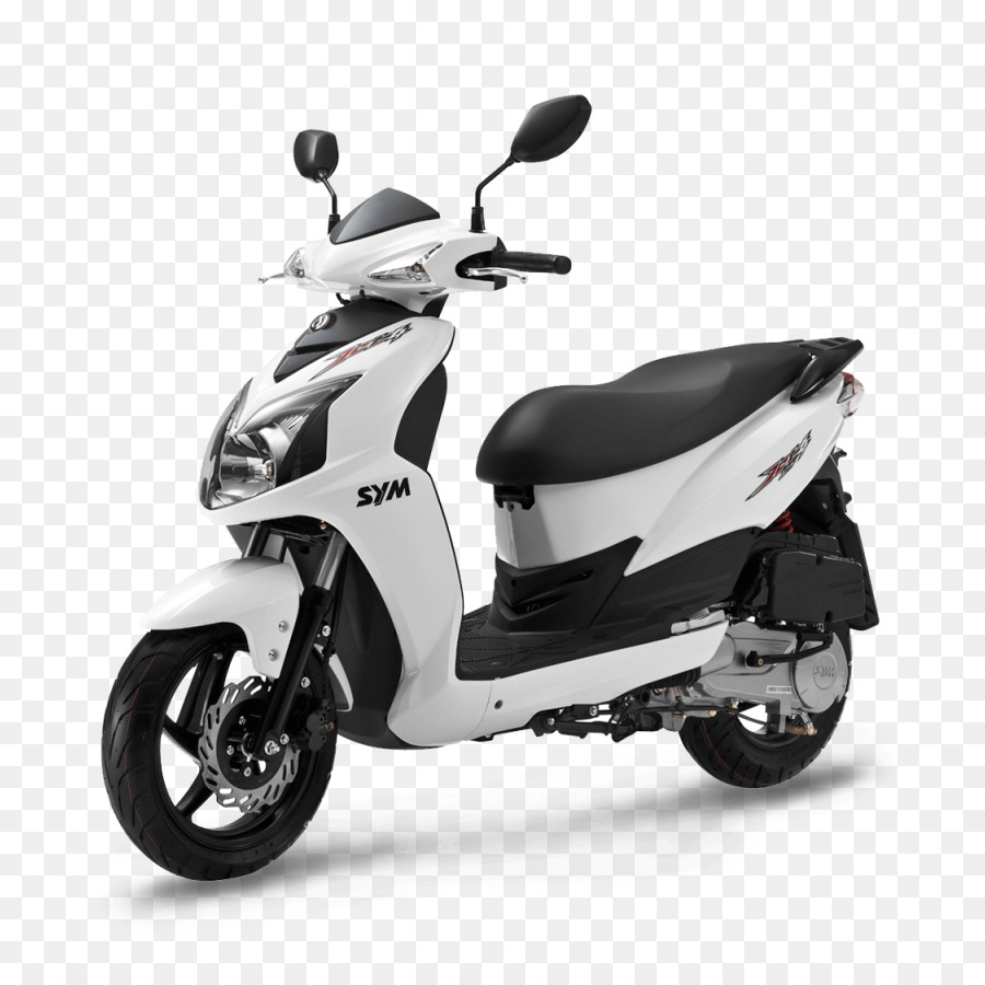 Moto Rouge Et Noire，Scooter PNG